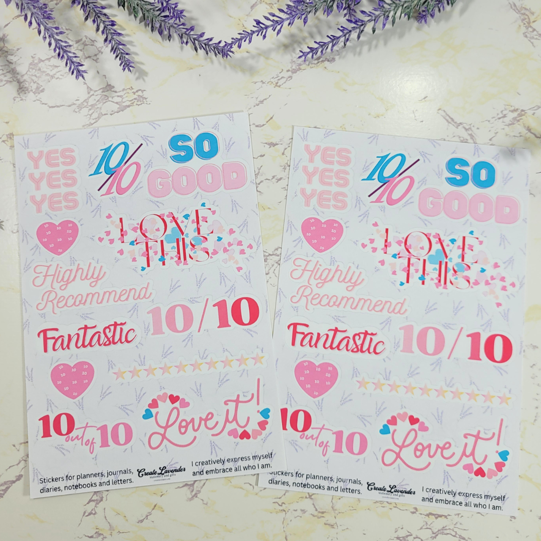 10 out of 10 Sticker Sheet