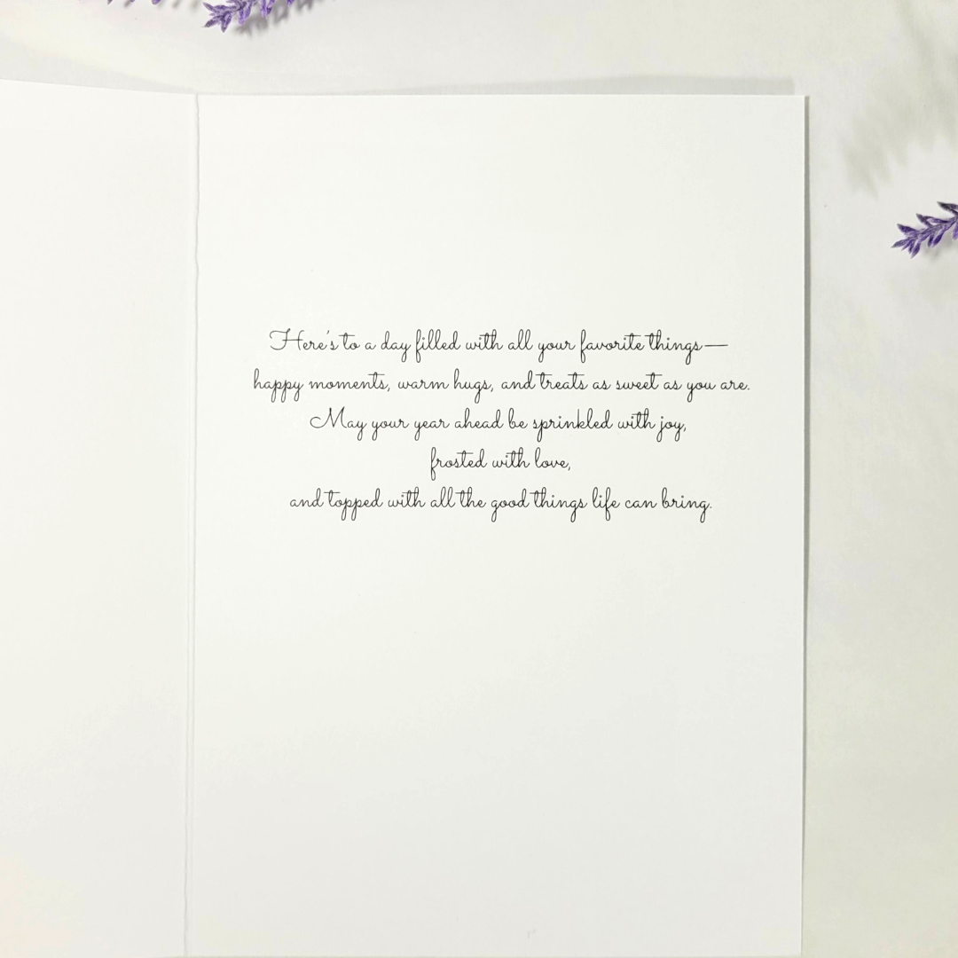Happy Birthday Cupcake Greeting Card