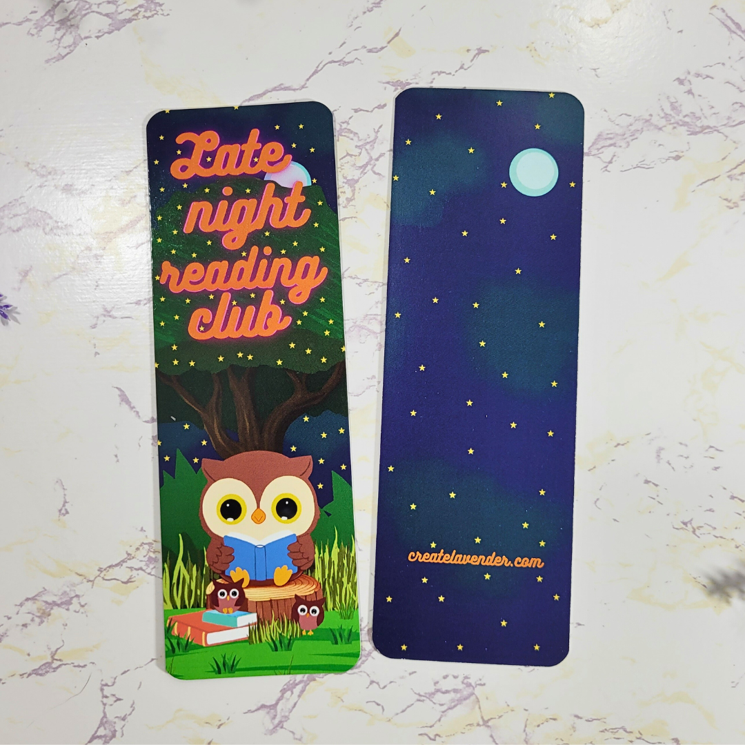 Late Night Reading Club Bookmark