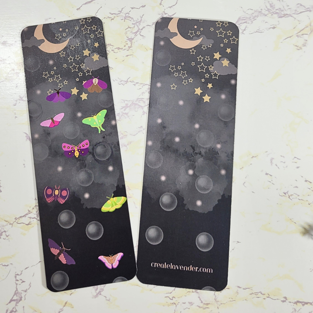 Moths at Midnight Bookmark