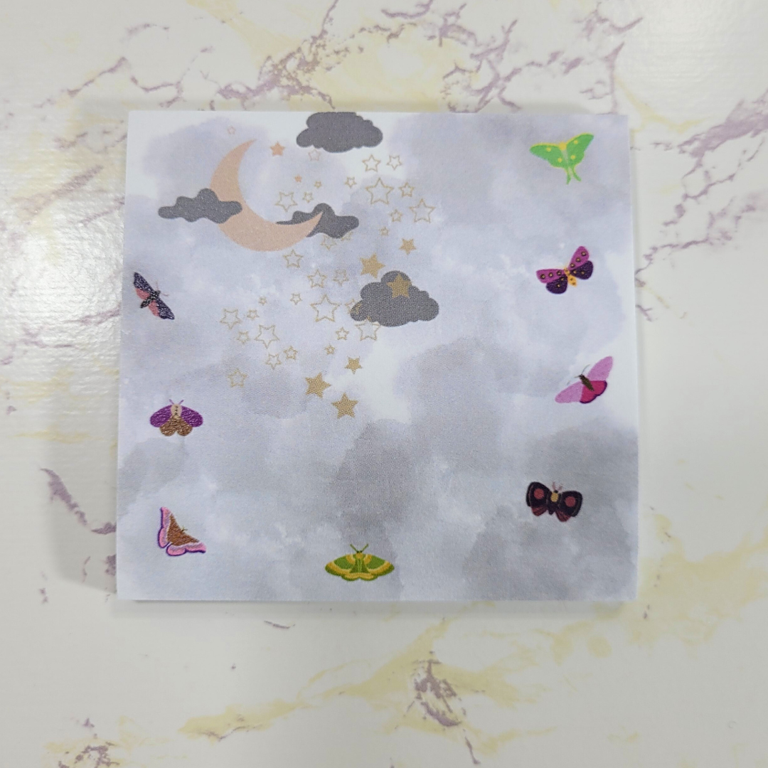 Moths at Midnight Sticky Notes