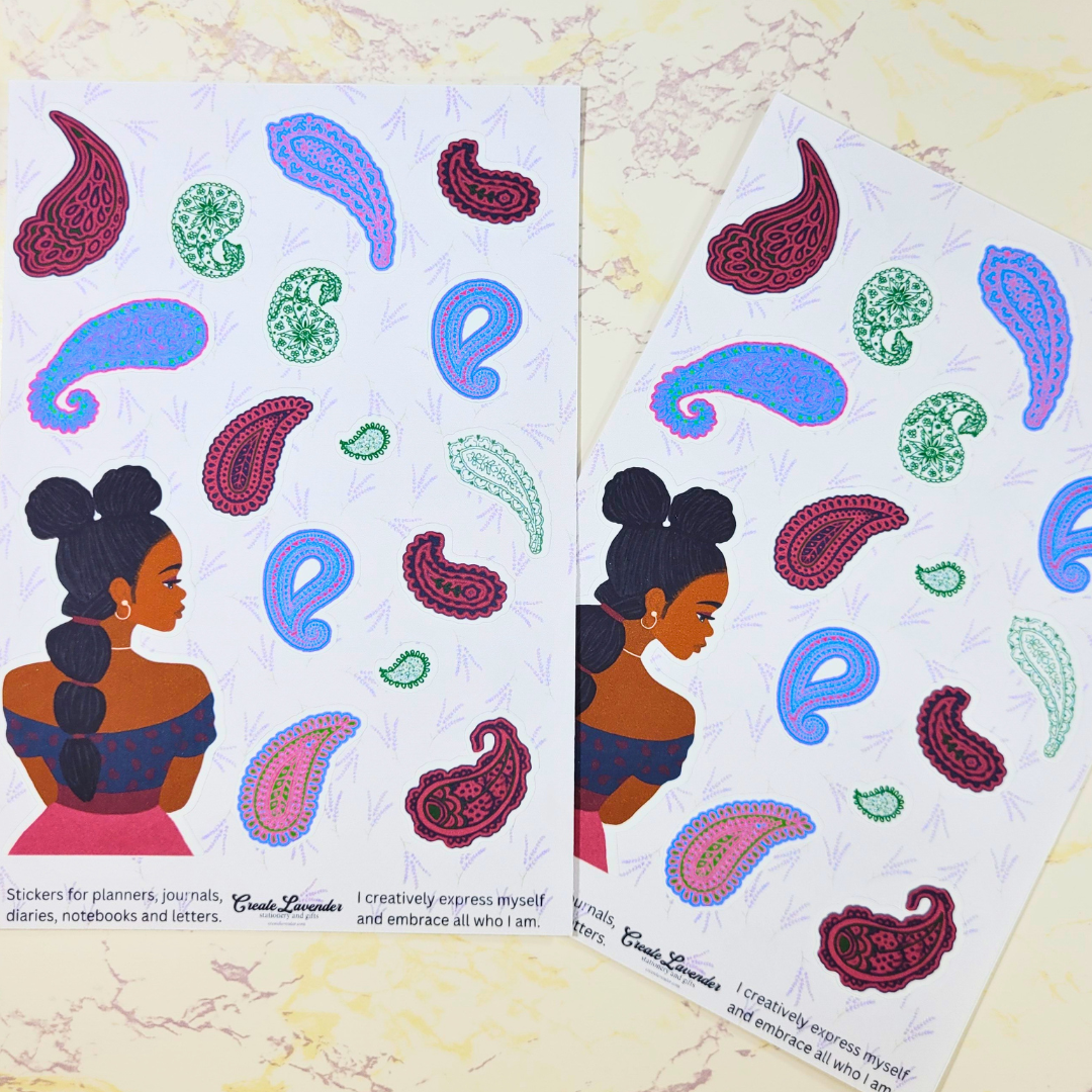 Paisley Love Sticker Sheet