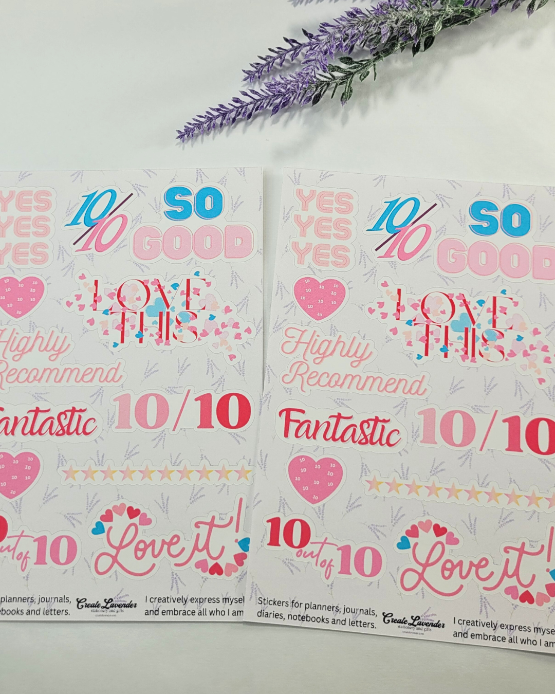 10 out of 10 Sticker Sheet