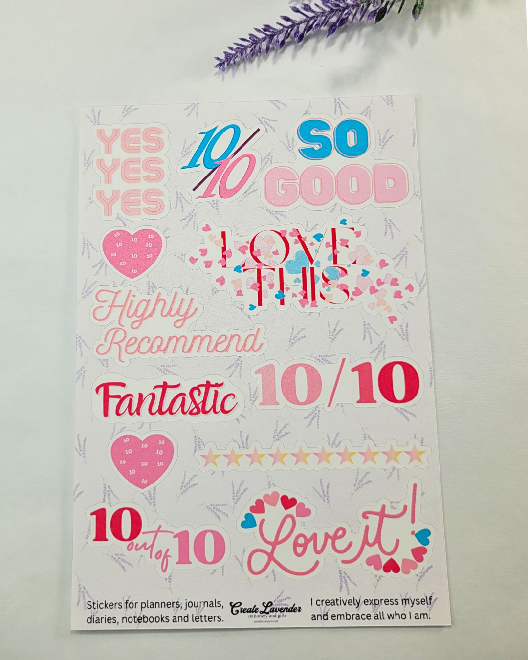 10 out of 10 Sticker Sheet