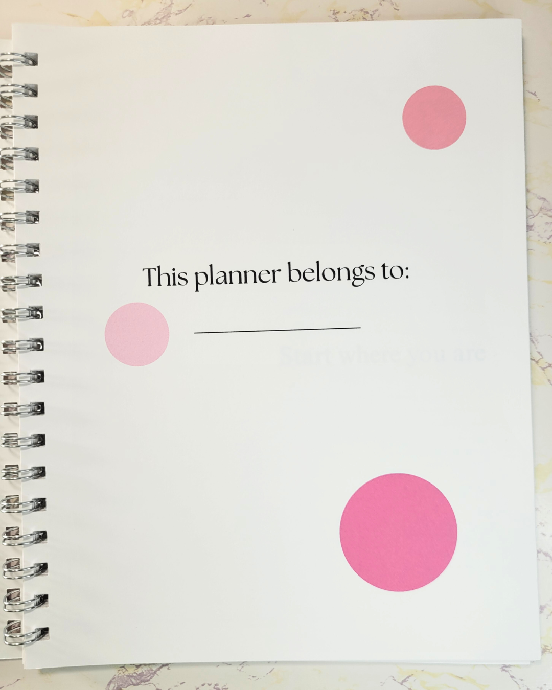 100 Days Undated Planner