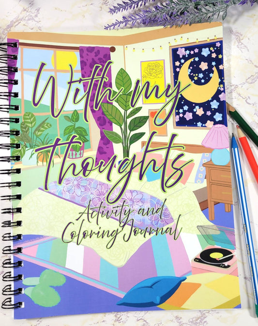 With My Thoughts Activity and Coloring Book