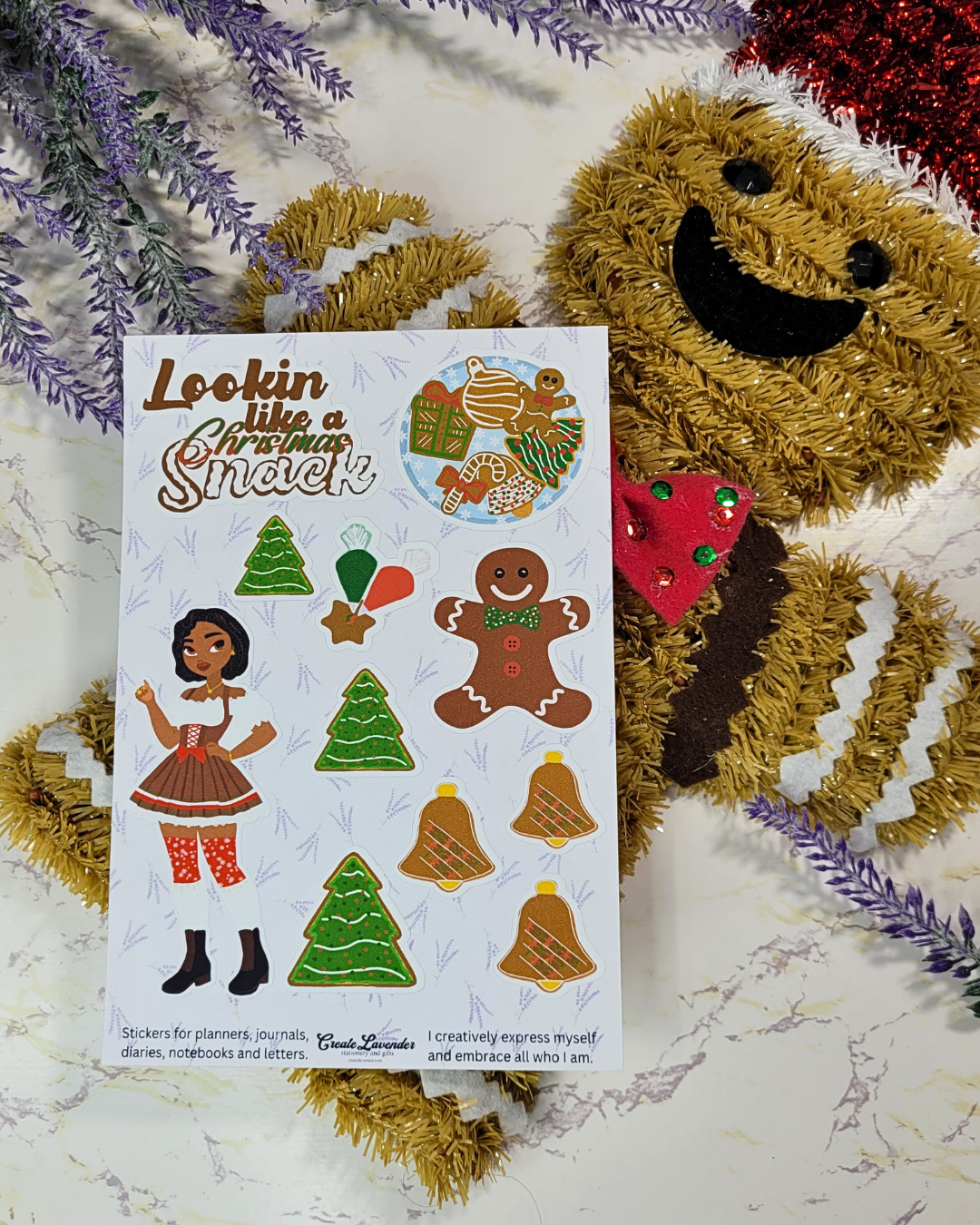 A Christmas Snack Sticker Sheet