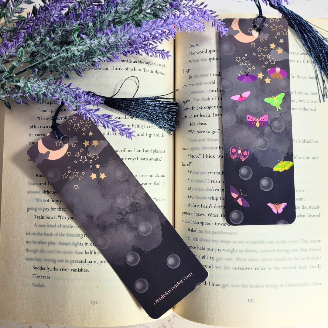 Moths at Midnight Bookmark