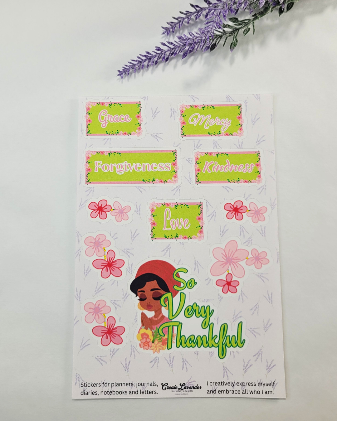 So Very Thankful Sticker Sheet