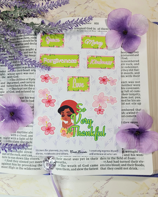 So Very Thankful Sticker Sheet